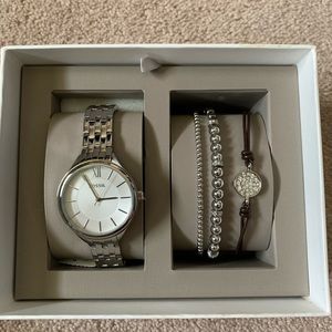 Fossil Suitor Three-Hand Jewelry Gift Set